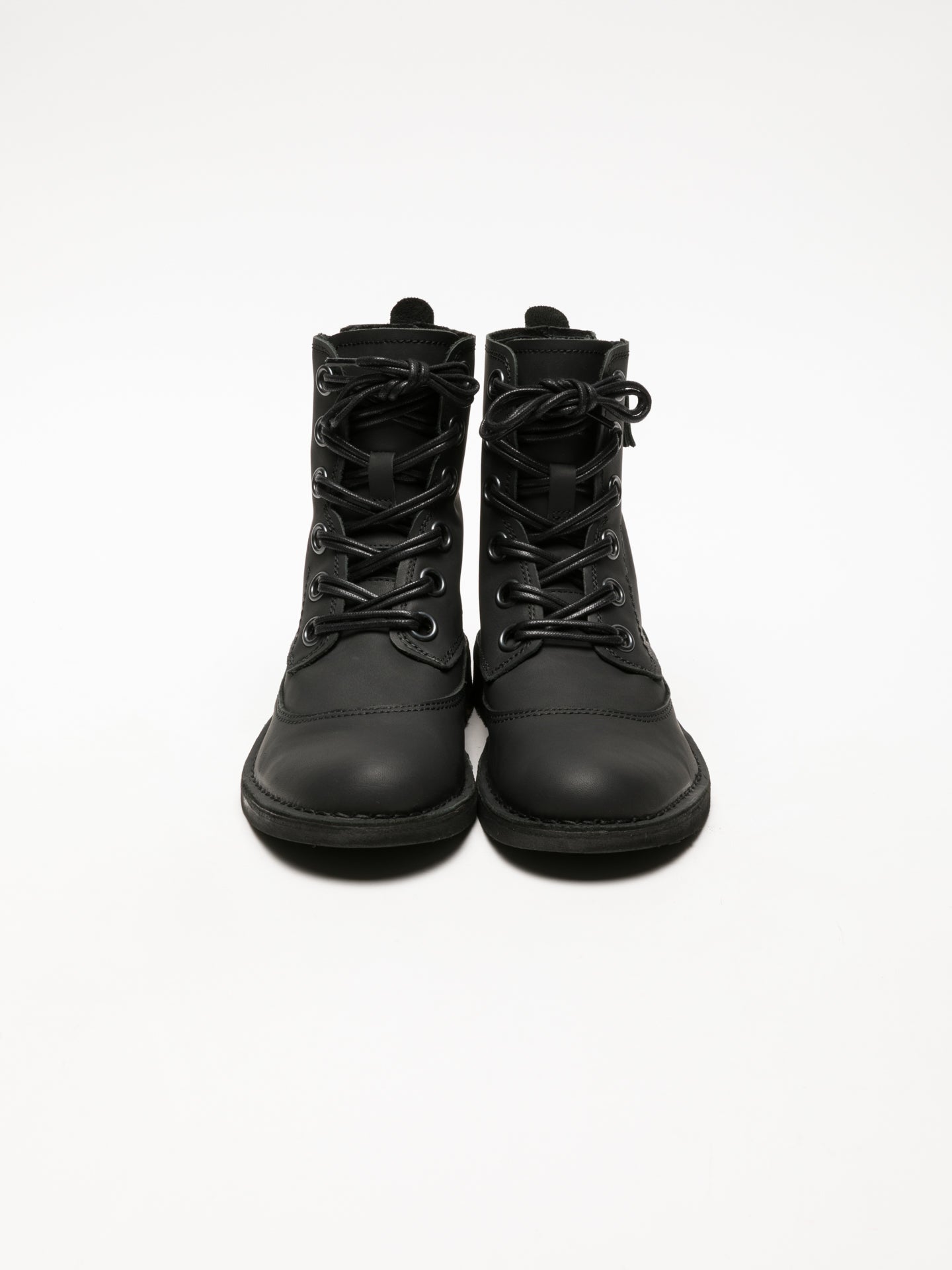 Fly London Coal Black Lace-up Ankle Boots